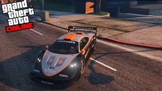 GTA V  Online  Tunando o PROGEN TYRUS O CARRO MAIS CARO DLC MANOBRAS E CRÂNIOS RACHADOS [upl. by Eastlake]