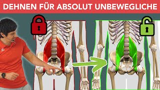 Dehnen für absolut unbeweglich  Hüftbeuger nachhaltig öffnen diesen Supersatz [upl. by Mose71]