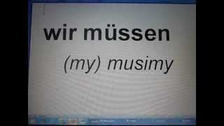Niemiecki dla początkujących  czasownik quotmusiećquot [upl. by Rozanna]
