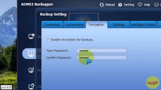 AOMEI Backupper Free  System Backup with encryption [upl. by Sprage]