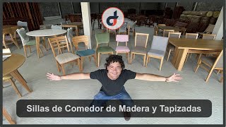 Sillas de Comedor de Madera y Tapizadas [upl. by Alig]