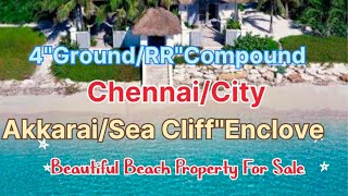 🆔 620Akkarai⛱️Sea quotCliffquot LayoutChennai4GroundBeautiful Beach Property SaleVip Location 🌴⛱️⛱️ [upl. by Ateekahs]