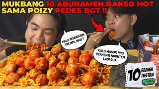 LU TUH BUKAN BALOY ‼️ PEDES MAMPUS MUKBANG 10 MIE PEDES  40 BIJI BAKSO KANZLER HOT [upl. by Suzi7]