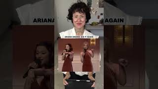 Ariana Grande Singing Sabrina Carpenter quotEspressoquot shorts music arianagrande reaction [upl. by Erwin]