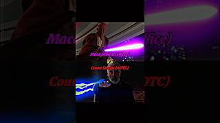 Mace Windu Office vs Count Dooku AOTC shorts starwars [upl. by Nagem]