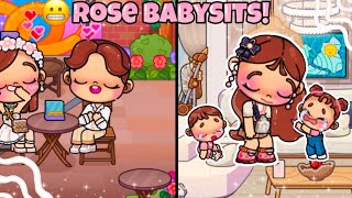 Rose Babysits for the first time✨🌹VOICED🔊 Avatar world 🌍 [upl. by Gaskins]