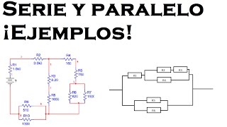 Resistores en serie y paralelo  Ejemplos [upl. by Anirac896]