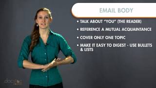 Professional amp B2B Emails Email Body  Business Writing amp Grammar [upl. by Eednim]