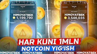 NOTCOIN TEZ KOPAYTIRISH YOLI Notcoin toliq malumot va koproq coinlar ishlash siri Notcoin yechish [upl. by Eiltan26]