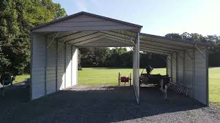 Heritage Steel  Residential Carport with LeanTo [upl. by Buzz]