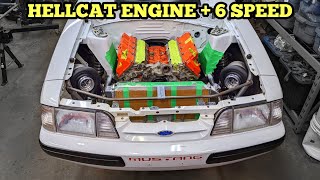 Twin Turbo Hellcat Swapping A Foxbody  Part 1 [upl. by Ogram783]