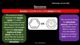 OCR B Salters CD Benzene Mechanisms Dyes and Colour REVISION [upl. by Orravan]