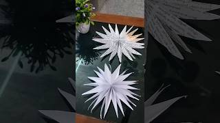 Simple paper star christmasornament christmastree paperstars papersnowflakes christmas craft [upl. by Asille]