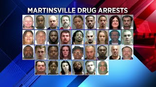 33 people arrested in Martinsville drug sweep [upl. by Aremus121]