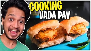 My Secret Vada Pav Recipe  Cooking With Ezio18rip Food Vlog IRL [upl. by Cynera]