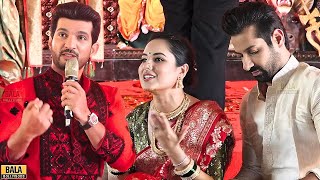 Puja Banerjee Arjun Bijlani Kunal Verma Exclusive Interview For Durga Puja 2024 [upl. by Tnairb]