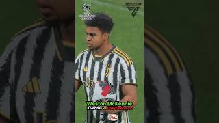 WESTON McKENNIE SCORES Juventus vs PSV Eindhoven [upl. by Hcahsem]