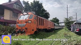 PNR Trains in Sta Mesa Station April 2022 [upl. by Togram866]