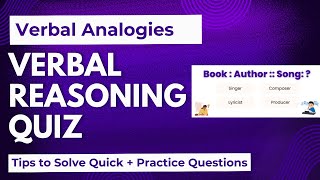 Verbal Analogies Practice Test with Complete Answers  Reasoning Tips [upl. by Aisatna]