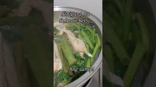 Sinigang na Salmon Belly Ang Sarap healthyrecipes fishrecipes ulamideas cooking [upl. by Esya191]