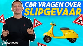 Scooter theorie examen vragen over slipgevaar CBR Brommer snorfiets brommobiel [upl. by Stavros]