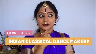 Indian Classical Dance Makeup Tutorial  Manaswini Avvari [upl. by Leod120]