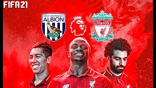 FIFA 21  West Bromwich vs Liverpool  Premier League English 2021 Season  Full Match amp Gameplay [upl. by Anelrad]