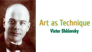 Art as Technique Defamiliarization essay by Victor Shklovsky summary analysis in Tulugu [upl. by Hare518]