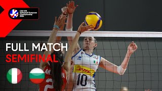 Full Match  Italy vs Bulgaria  CEV U18 Volleyball European Championship 2024  Women SF [upl. by Zwiebel]