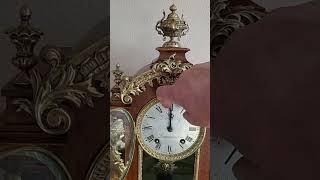 Lenzkirch rare mantel clock pendule 14 hour strike [upl. by Nnayd505]