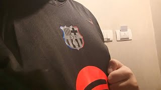 Barcelona away jersey review part2 [upl. by Cresida204]