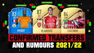 FIFA 22  NEW CONFIRMED TRANSFERS amp RUMOURS 🤪🔥 ft Vlahovic Coutinho Mendy etc [upl. by Maxi]