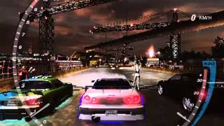 NFSU2 drag race com Brians skyline pc [upl. by Oniliuqnart911]