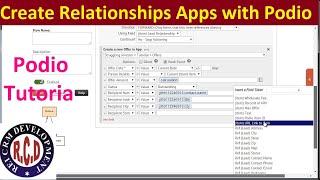 Podio Tutorial Create Relationships with Different Apps in Podio REI CRM DEVELOPER [upl. by Nospmis]