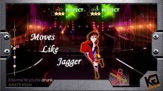 Just Dance 4 8  Maroon 5 ft Christina Aguilera  Moves Like Jagger [upl. by Shutz995]