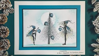 Winter Whispers by Jo Rice  A Lavinia Stamps Tutorial [upl. by Ilamad]