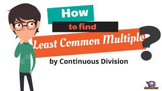 Find the least common multiple LCM using continuous division [upl. by Shreeves]