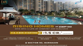 Rising Homes at DXP 92  Rising Homes Sector 92 Gurgaon 3amp4Bhk Ready to Move in Gurgaon realestate [upl. by Adekam500]