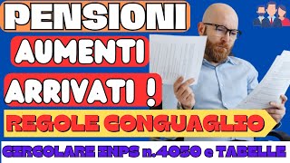 PENSIONI DICEMBRE AUMENTI ARRIVATI REGOLE CONGUAGLIO SPIEGATO DALL INPS [upl. by Assyli640]