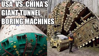 USA vs Chinas Giant Tunnel Boring Machines MEGASIZE Tunnel Boring Machines [upl. by Ferwerda]