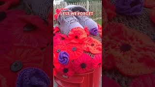 LEST WE FORGET  CROCHET POST BOX TOPPER  remembranceday rememberthefallen shorts [upl. by Naujled]