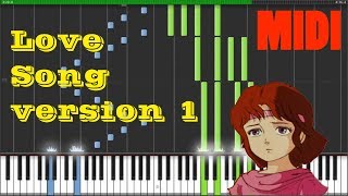 Fist Of The North star  Love Song Version 1 season 2 outro MIDI synthesia 1080p 60fps [upl. by Okeim]