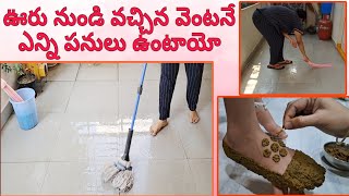 Reset amp Cleaning Home After Vacation ఊరు నుండి వచ్చాక ఇల్లు అంత సర్దాను Lifestyle Snaps [upl. by Calendra]