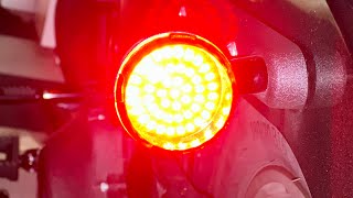 How To HarleyDavidson LED Rear Turn Signals  Rouge Rider Industries turn signals on Low Rider S [upl. by Enenaj]