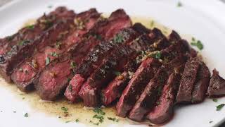 Pan Seared Flank Steak with Garlic Butter [upl. by Adias]