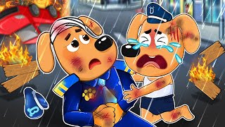 Sheriff Labrador Sacrifices Himself to Protect his Poor Son  Sheriff Labrador Paper Story [upl. by Miyasawa]