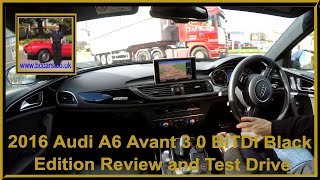 2016 Audi A6 Avant 3 0 BiTDI Black Edition  Review and Test Drive [upl. by Akeenahs905]