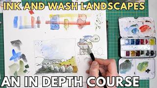 Ink and Watercolor Landscapes  An In Depth Course [upl. by Enrichetta527]