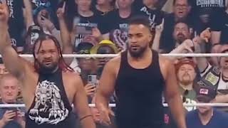 Anyone else notice Tama Tonga and Tonga Loas reaction wwe smackdown [upl. by Akemhs]