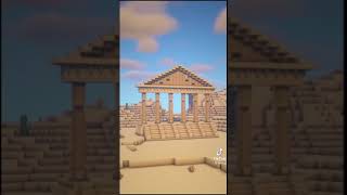 Ancient Greek temple build Minecraft⛩ [upl. by Hilliard]